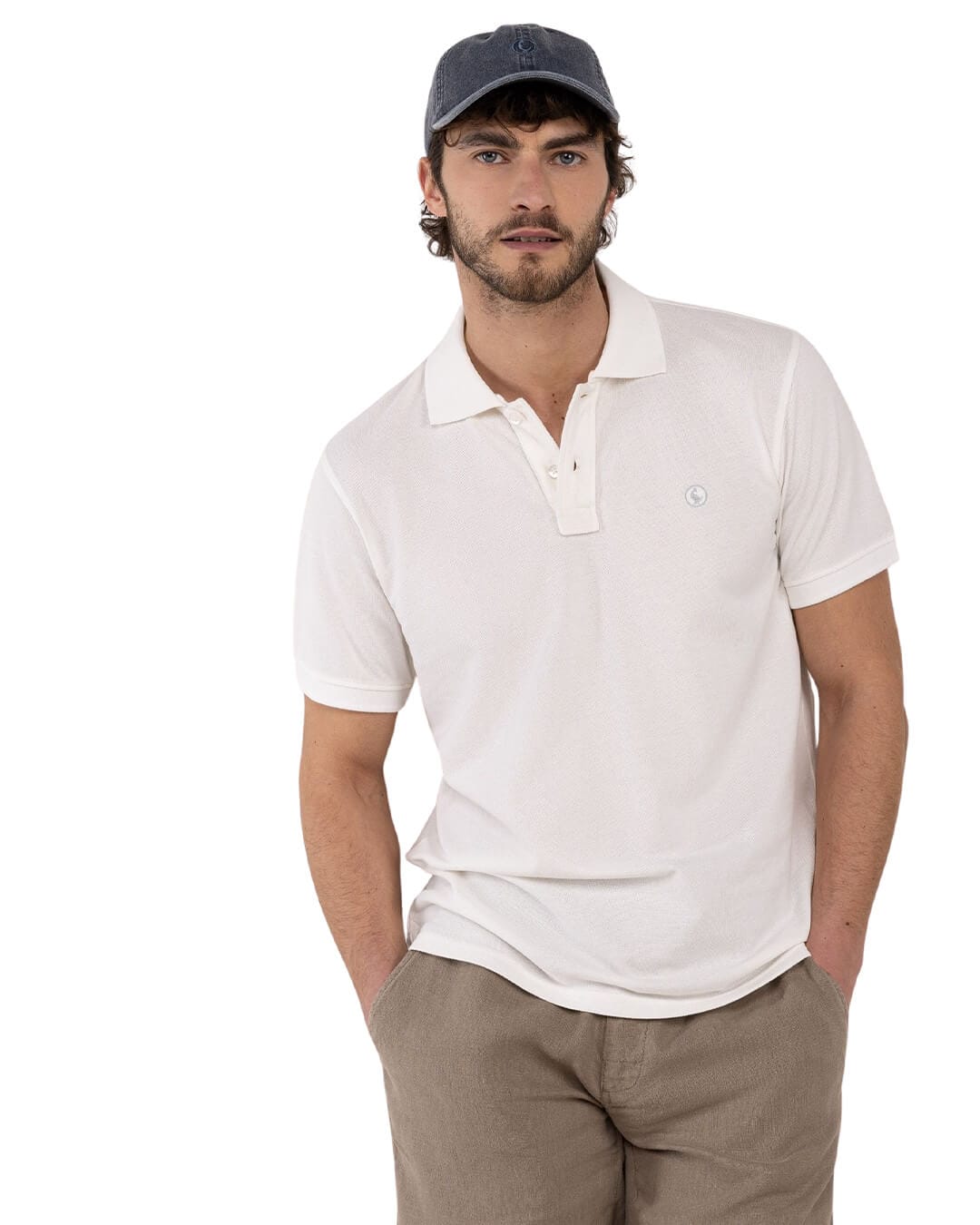El Ganso Polo Shirts El Ganso White Polo Pique