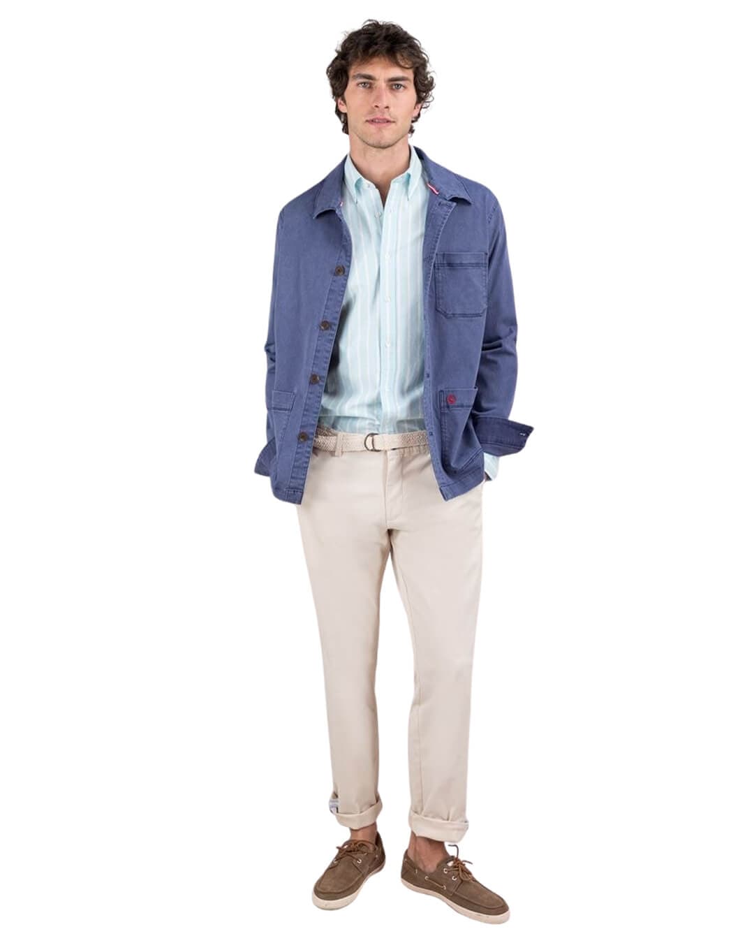 El Ganso Shirts COTTON OVERSHIRT GARMENT DYED NAVY