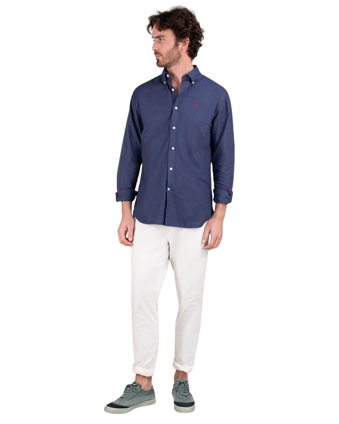 El Ganso Shirts COTTON SHIRT GARMENT DYED NAVY
