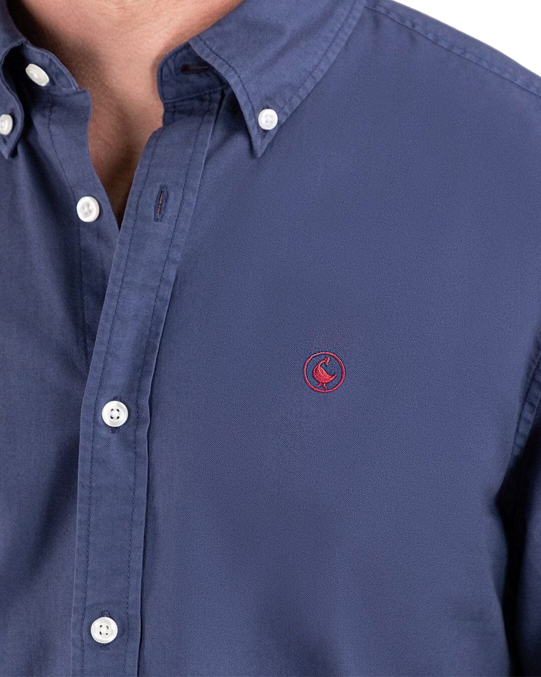 El Ganso Shirts COTTON SHIRT GARMENT DYED NAVY
