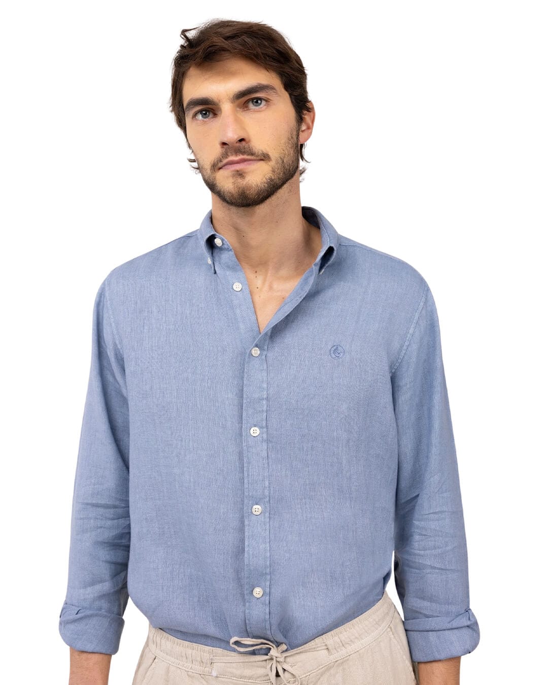El Ganso Shirts El Ganso Blue Linen Short
