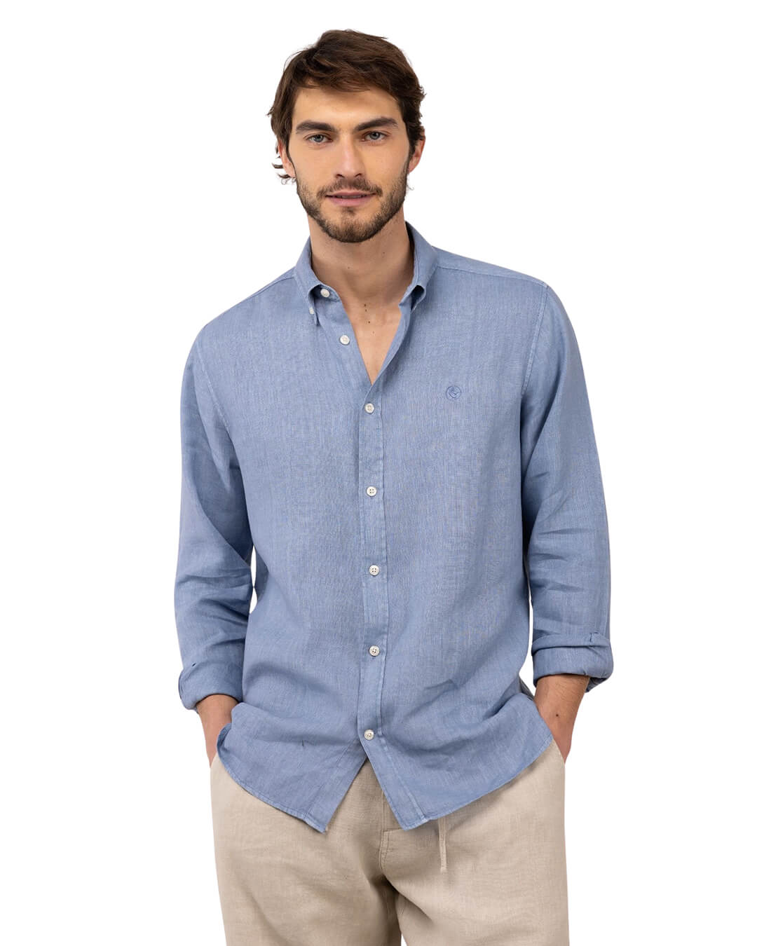 El Ganso Shirts El Ganso Blue Linen Short