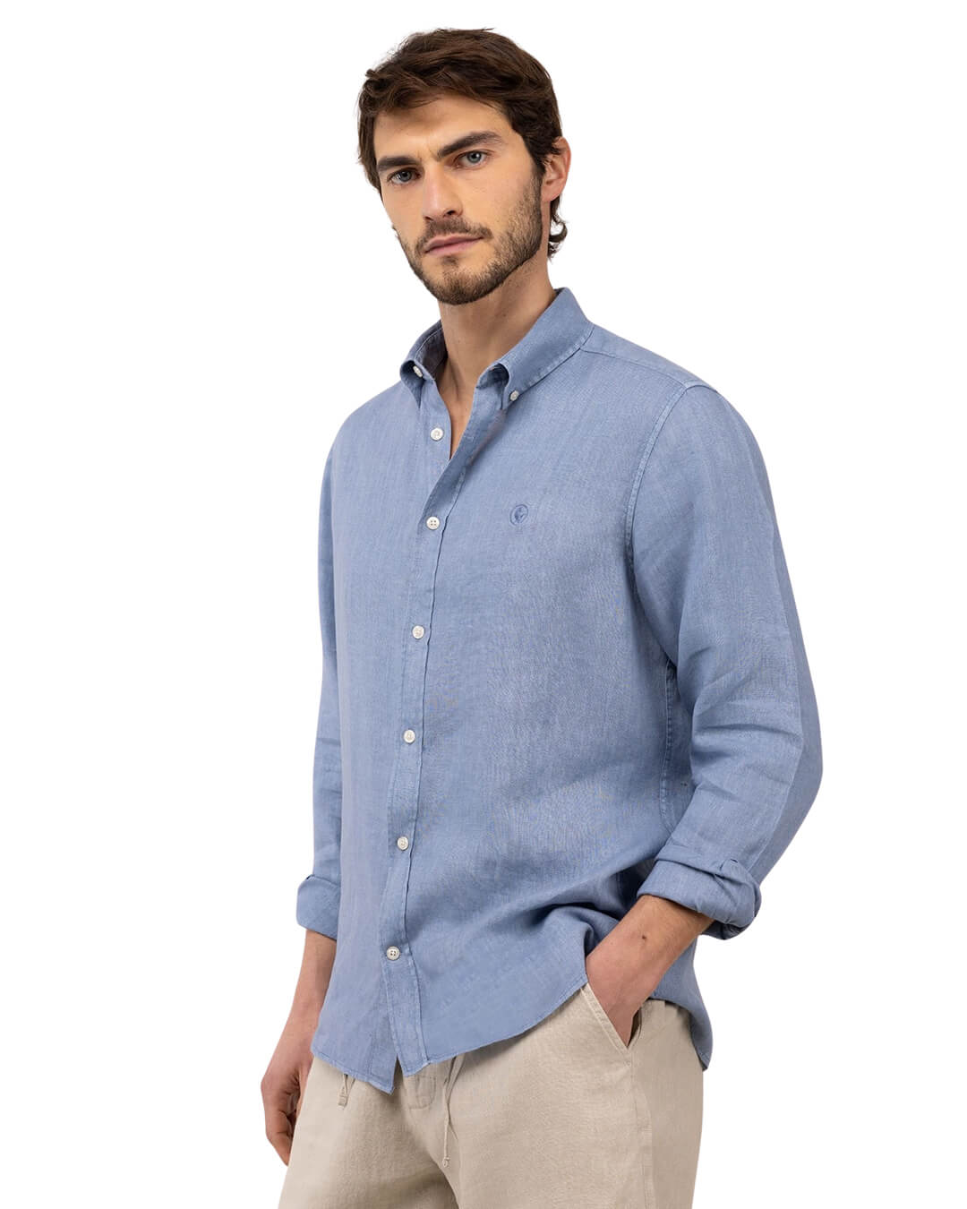 El Ganso Shirts El Ganso Blue Linen Short