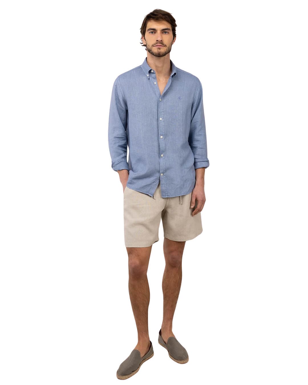 El Ganso Shirts El Ganso Blue Linen Short