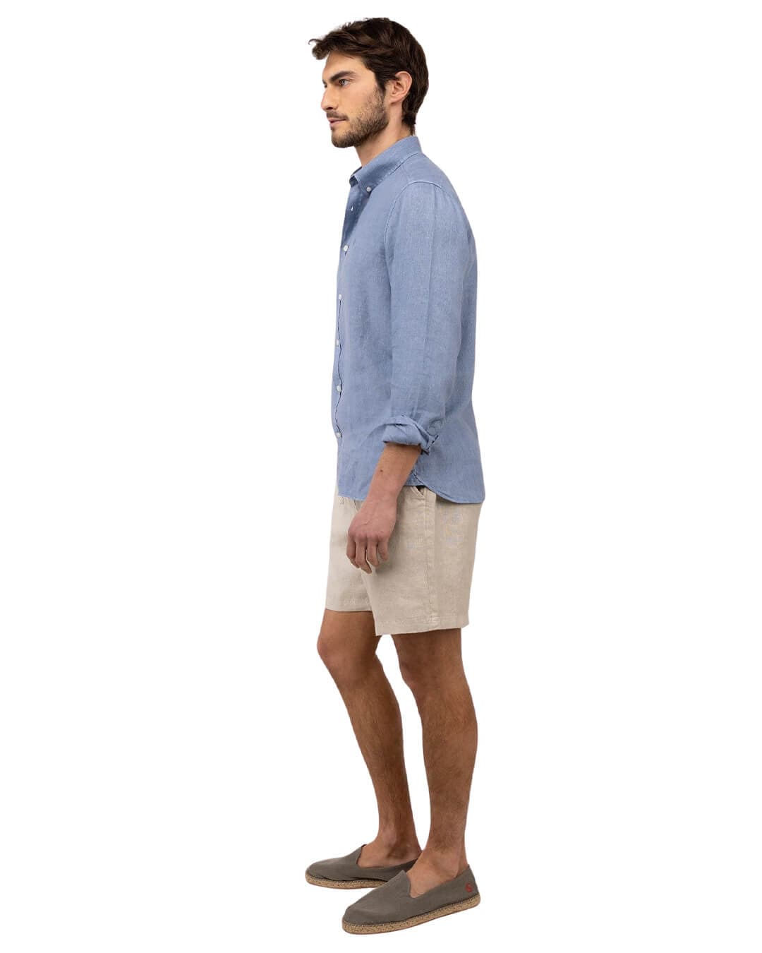 El Ganso Shirts El Ganso Blue Linen Short