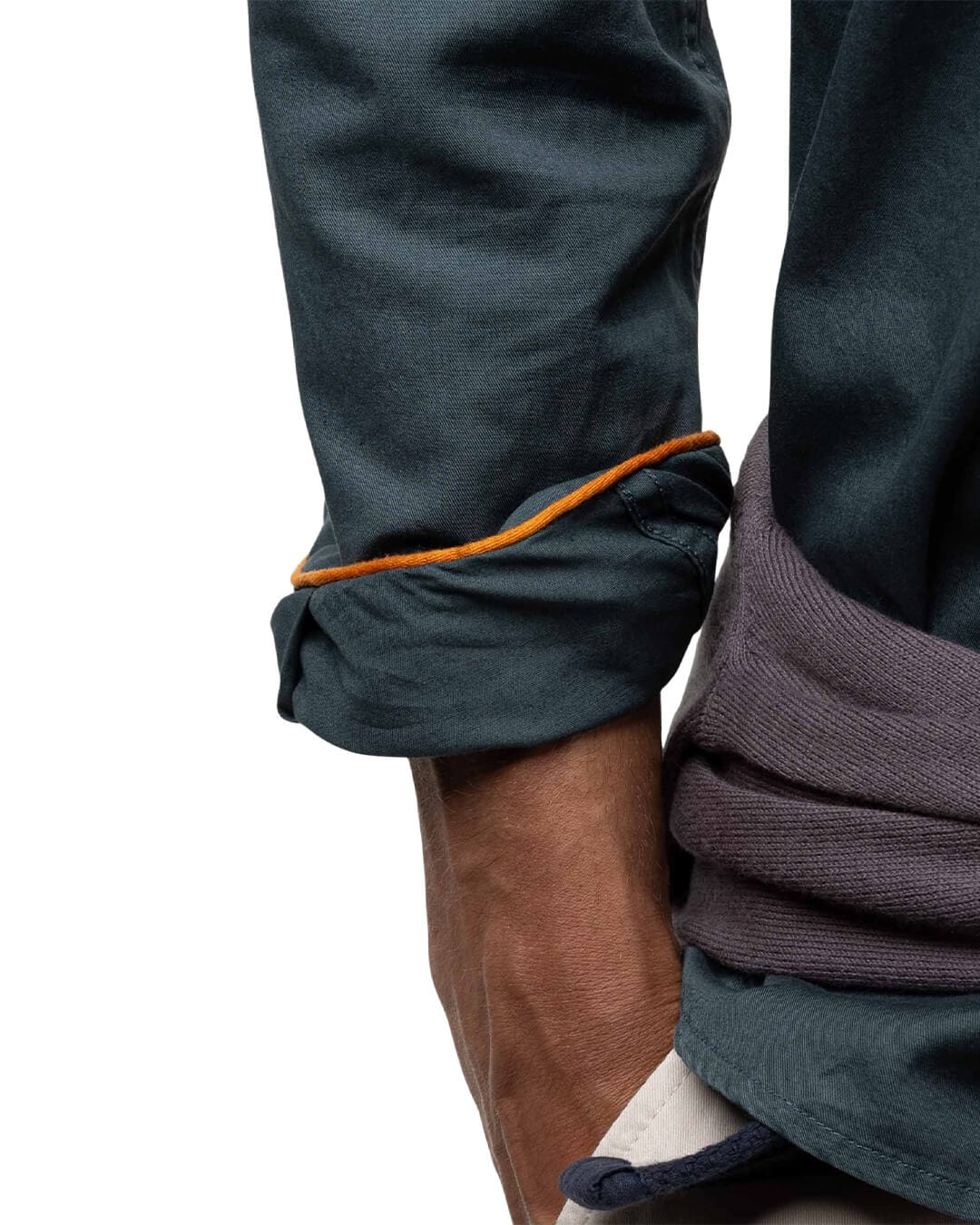 El Ganso Shirts El Ganso COTTON SHIRT GARMENT DYED GREEN