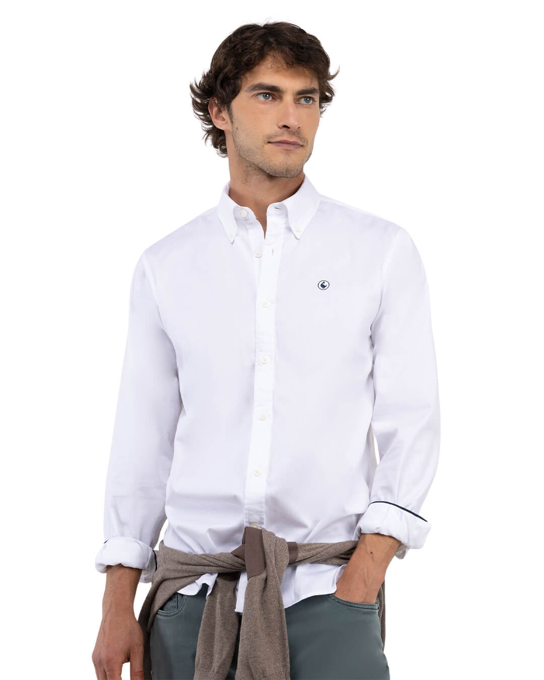 El Ganso Shirts El Ganso COTTON SHIRT GARMENT DYED WHITE