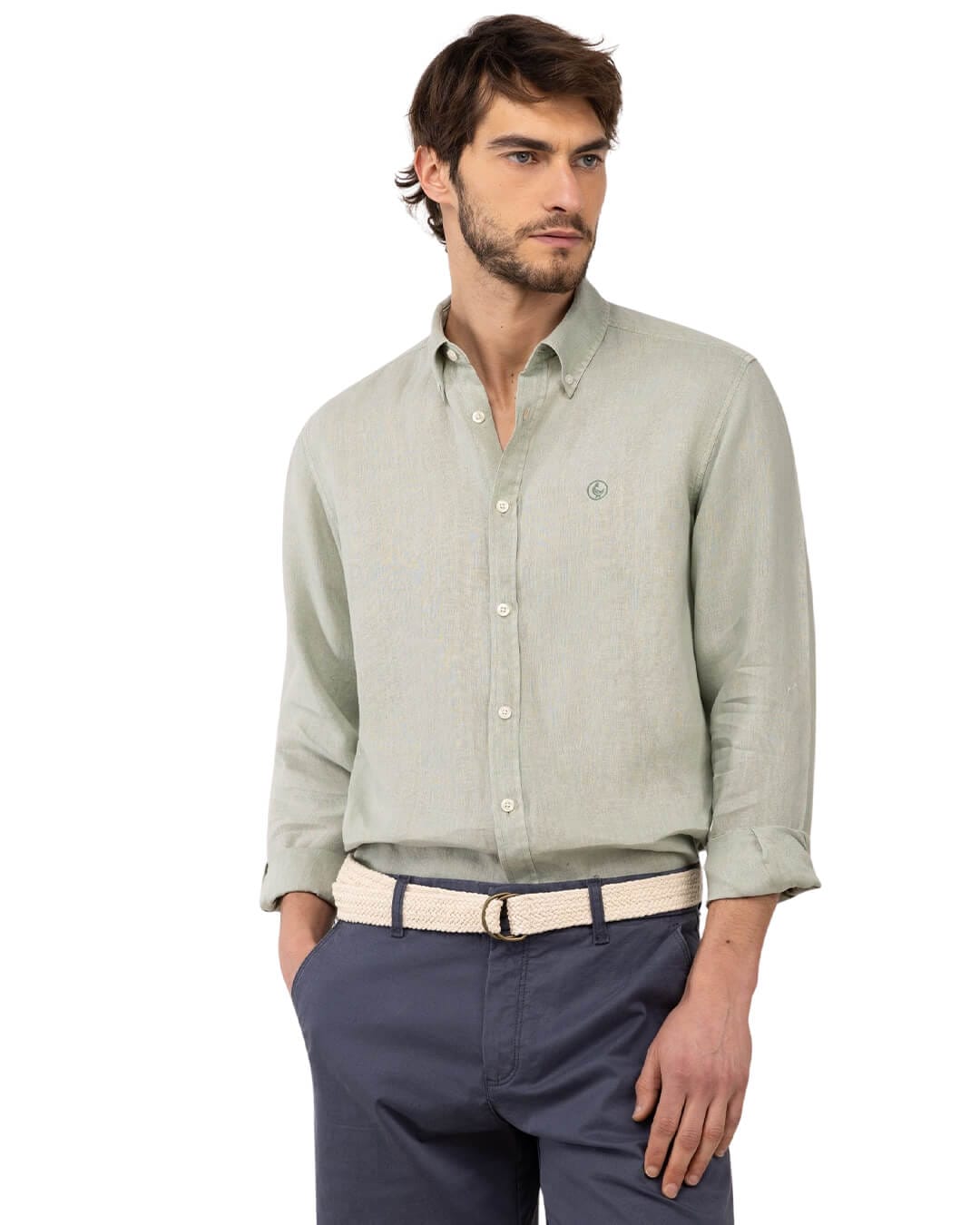 El Ganso Shirts El Ganso Green Linen Shirt