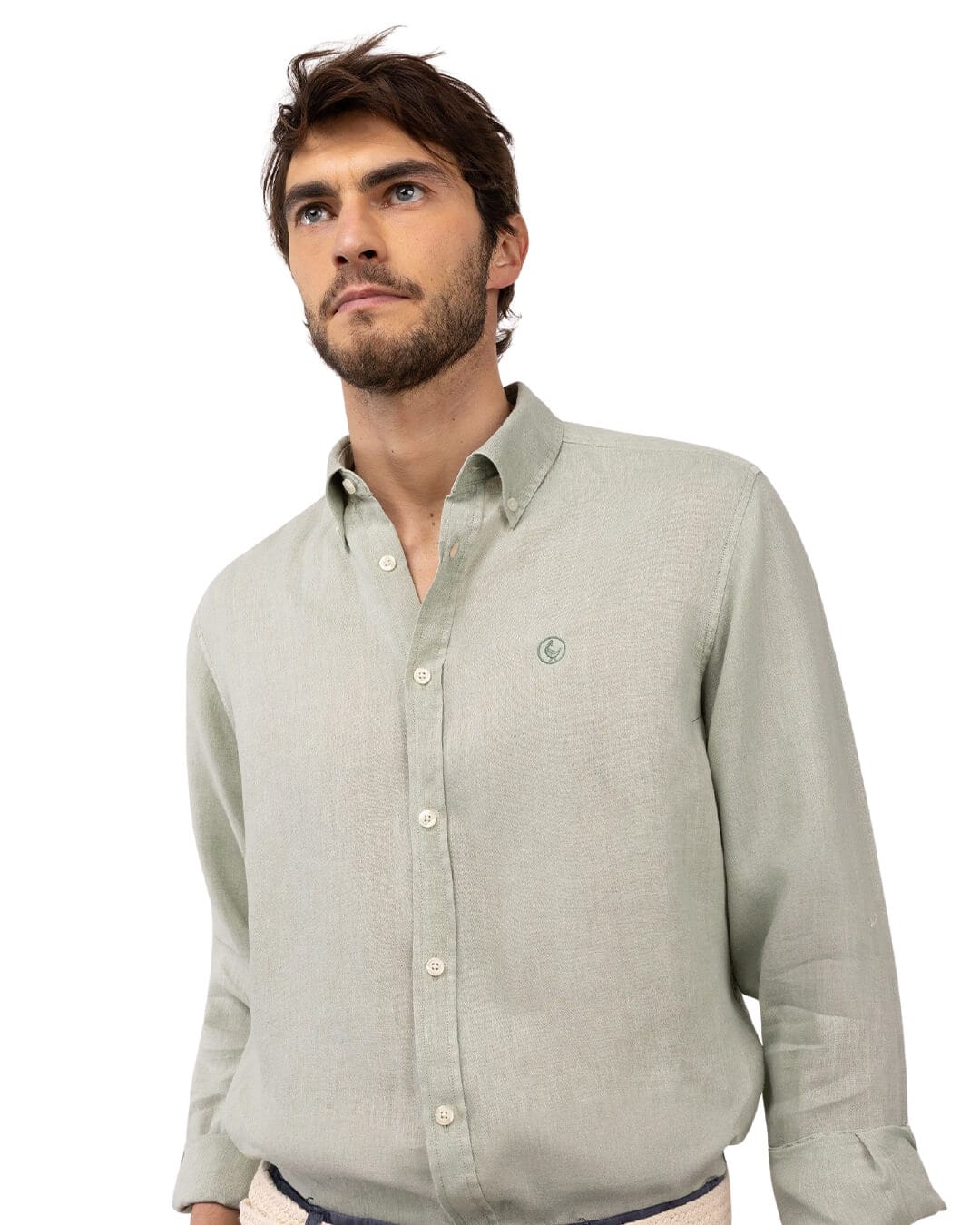 El Ganso Shirts El Ganso Green Linen Shirt