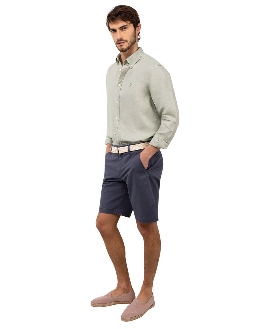 El Ganso Shirts El Ganso Green Linen Shirt