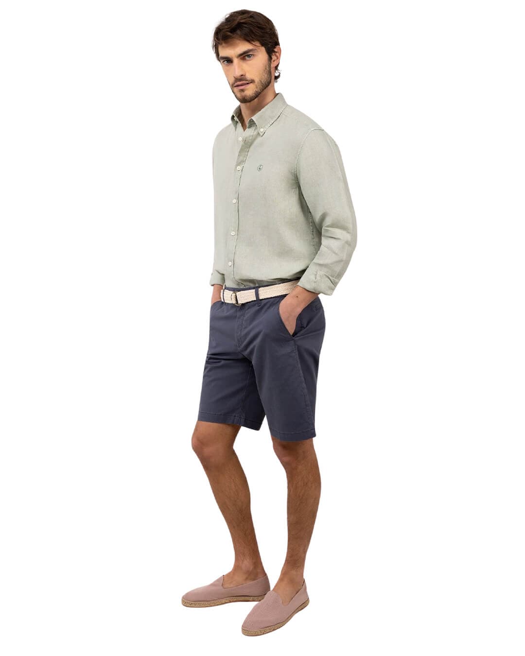 El Ganso Shirts El Ganso Green Linen Shirt