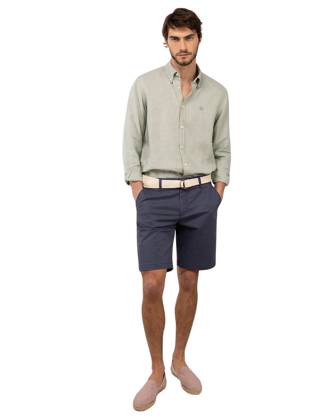 El Ganso Shirts El Ganso Green Linen Shirt