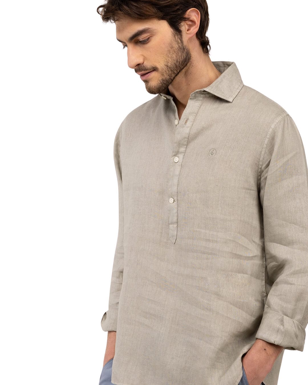 El Ganso Shirts El Ganso Kaki Linen Shirt