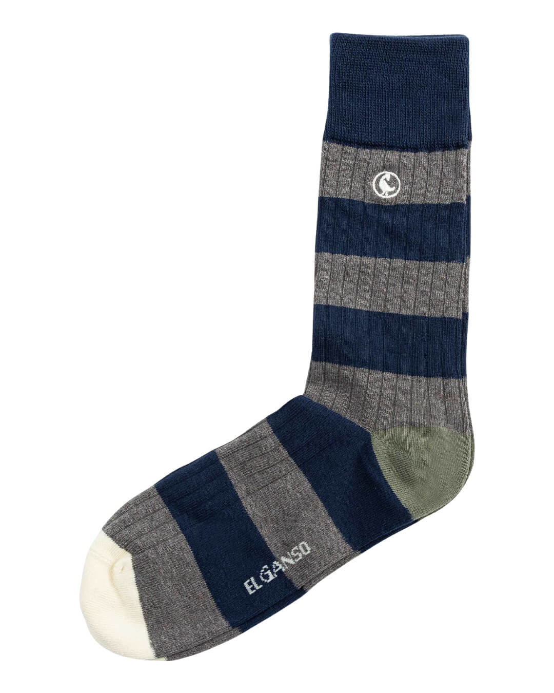 El Ganso Socks ONE El Ganso Maroon Stripe Cotton Socks Marine