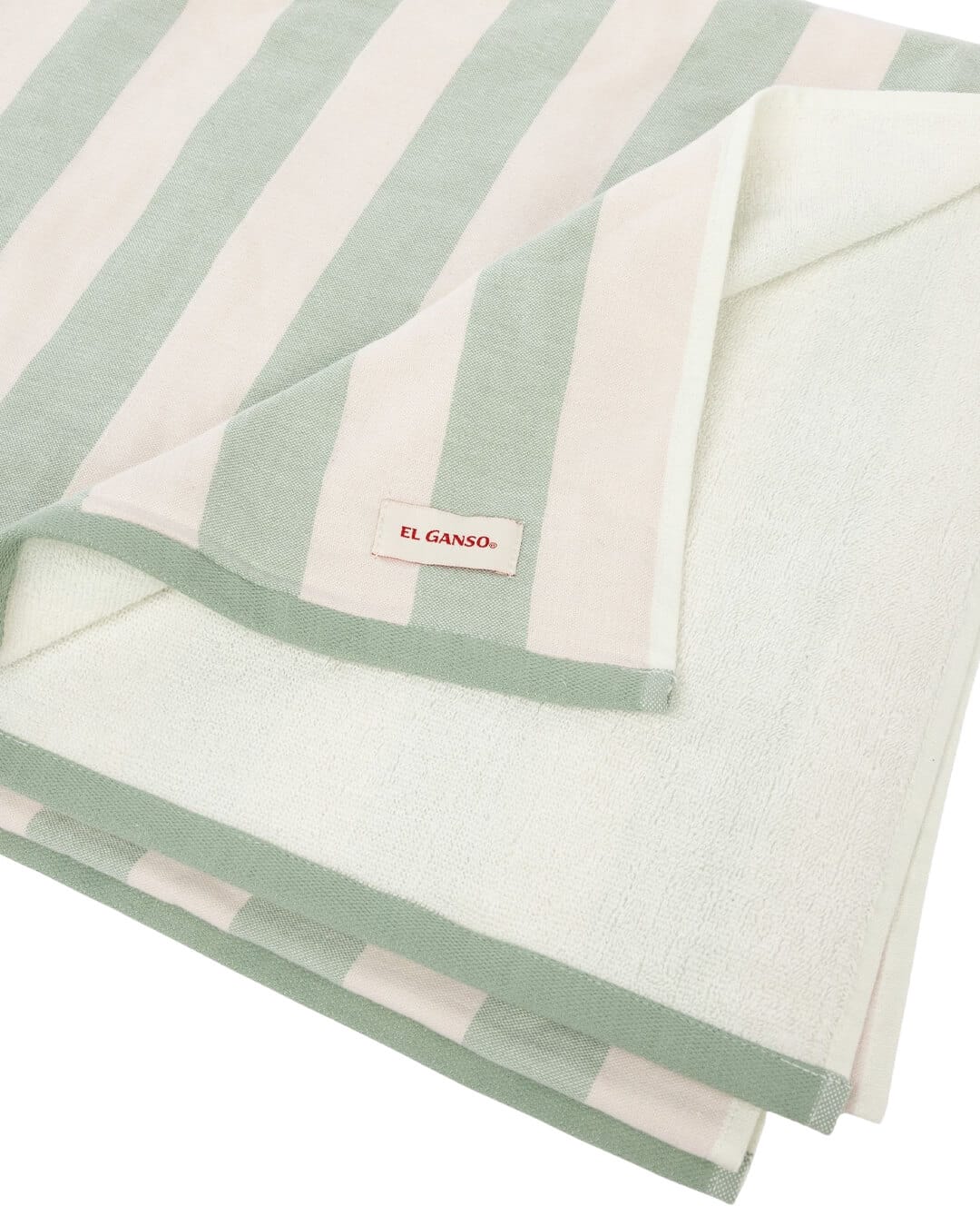 El Ganso Towels One Size El Ganso Green Stripes Towel