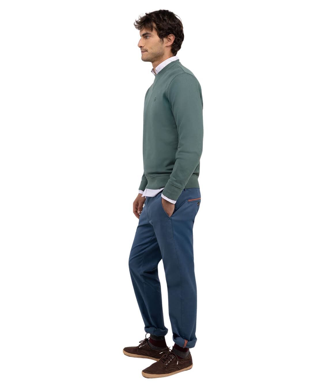 El Ganso Trousers El Ganso SLIM FIT CHINOS BLUE