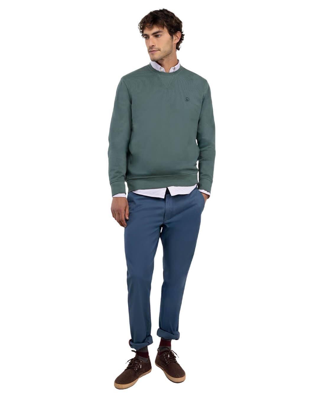 El Ganso Trousers El Ganso SLIM FIT CHINOS BLUE