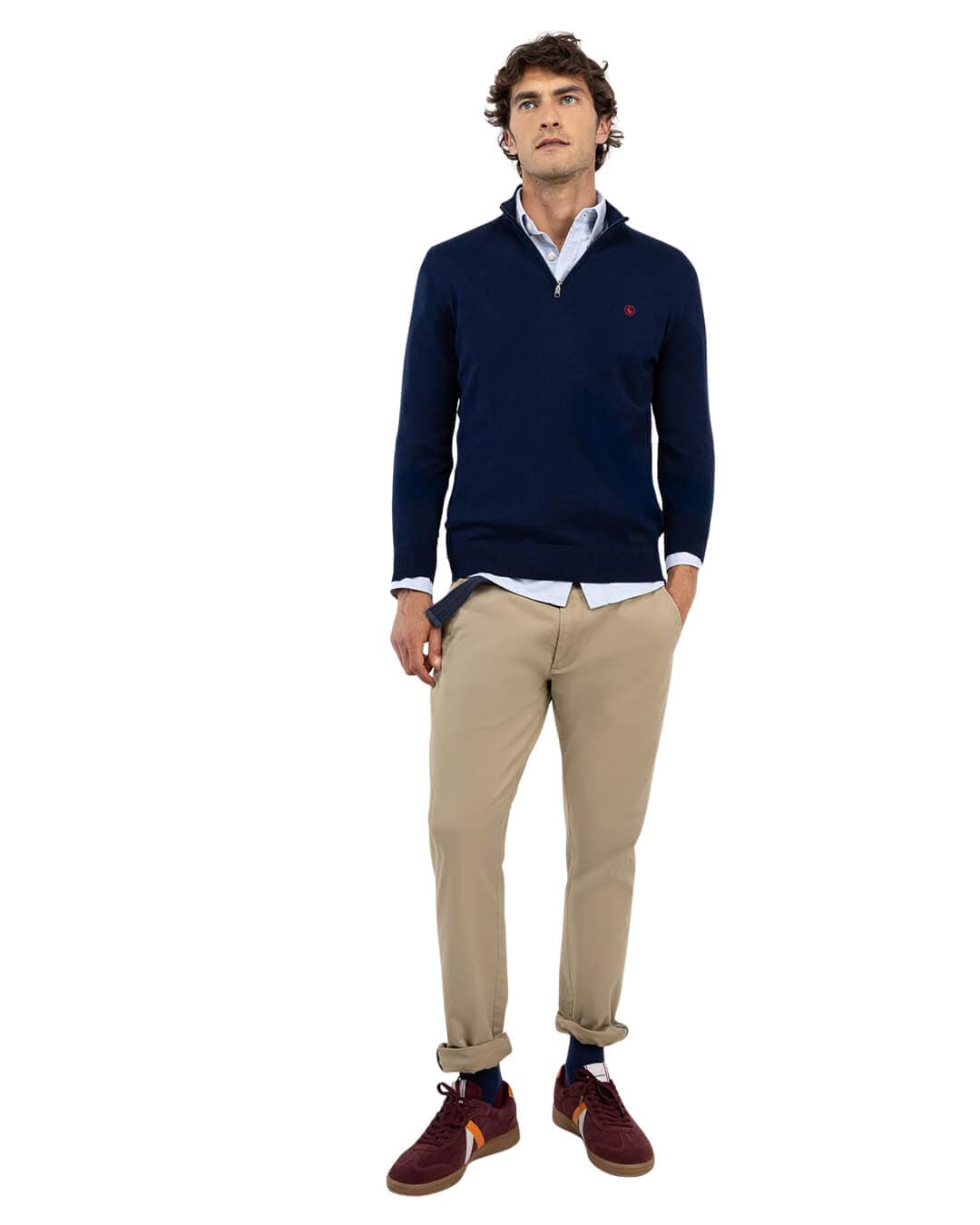 El Ganso Trousers El Ganso SLIM FIT CHINOS KHAKI