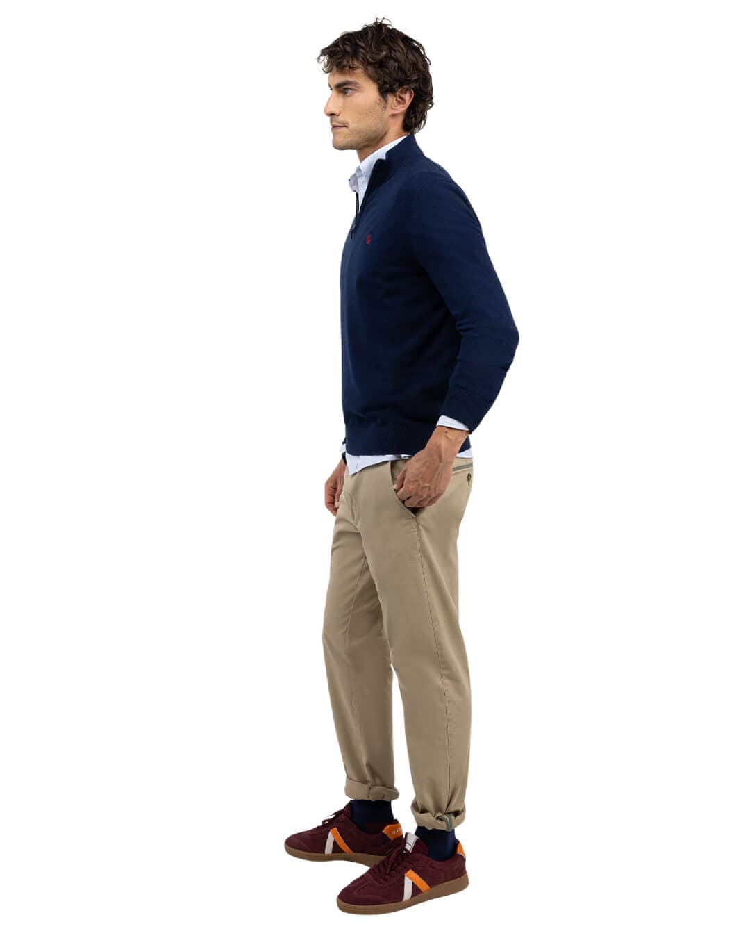 El Ganso Trousers El Ganso SLIM FIT CHINOS KHAKI