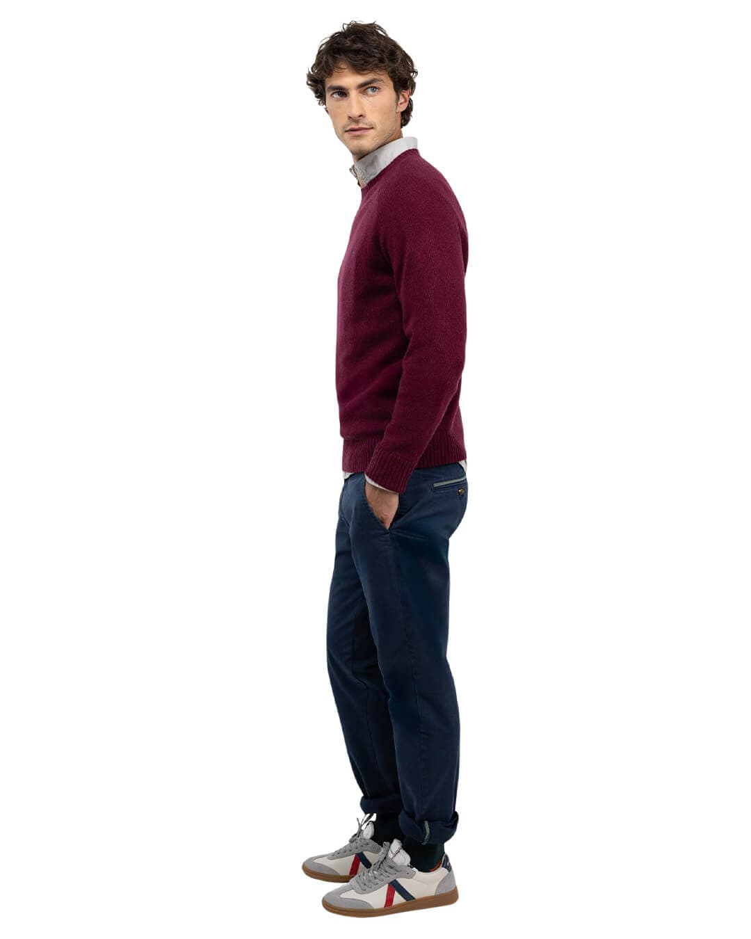 El Ganso Trousers El Ganso SLIM FIT CHINOS MARINE