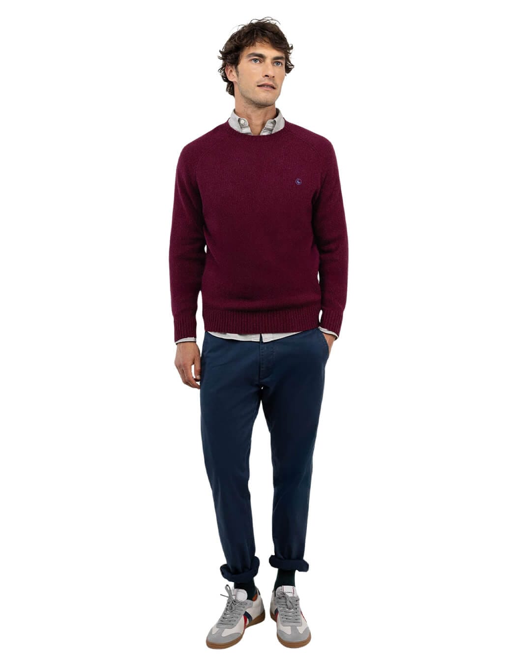 El Ganso Trousers El Ganso SLIM FIT CHINOS MARINE
