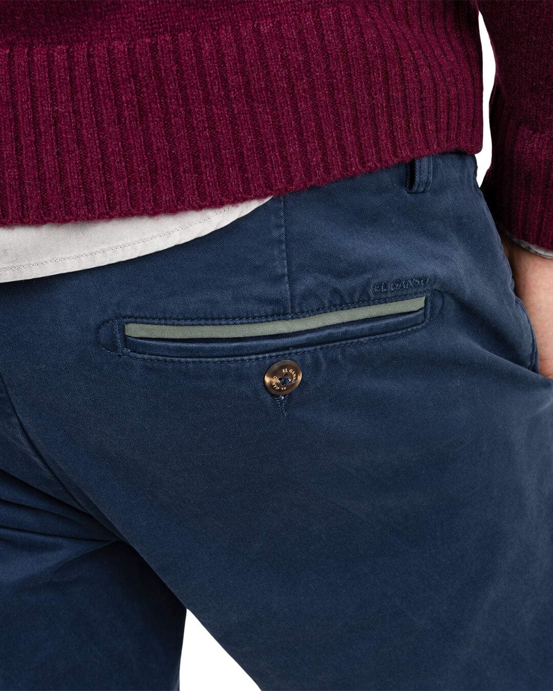 El Ganso Trousers El Ganso SLIM FIT CHINOS MARINE