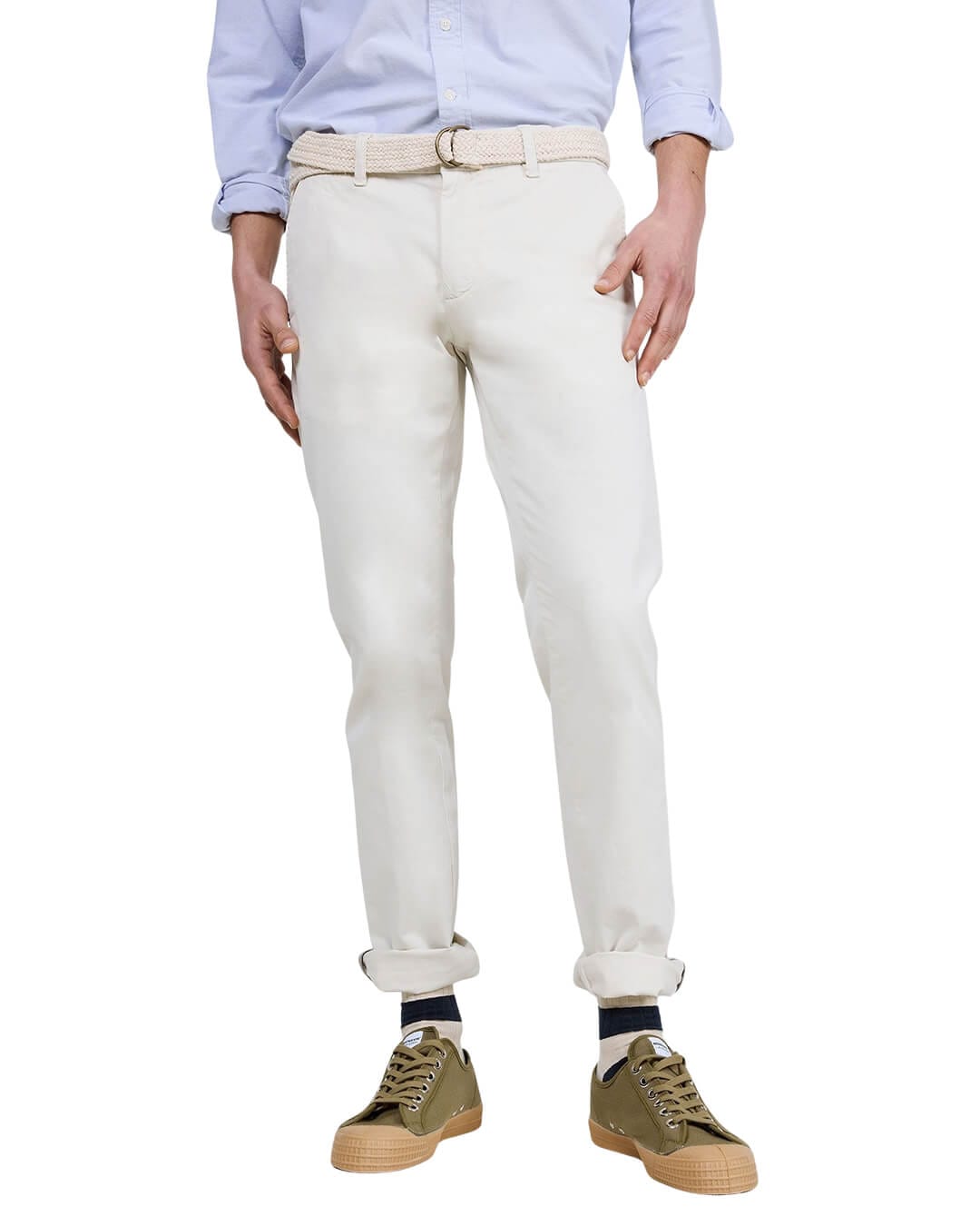 El Ganso Trousers El Ganso White Chino Pants