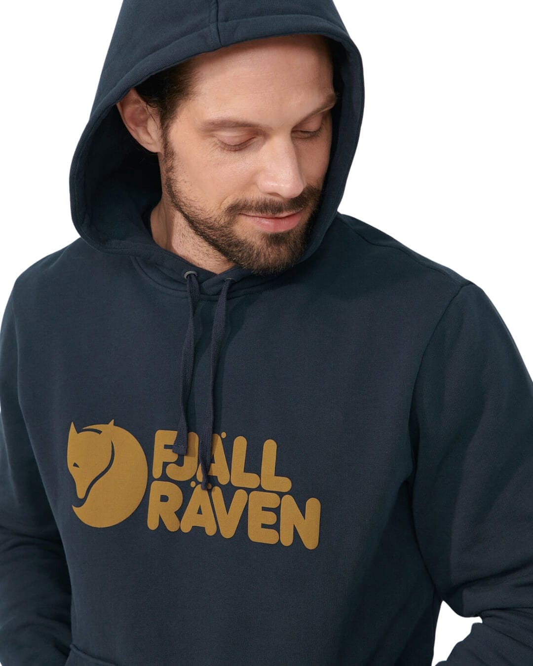 Fjallraven Jumpers Fjallraven Logo Dark Navy Hoodie