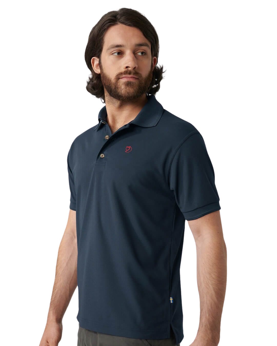 Fjallraven Polo Shirts Fjallraven Crowley Light Green Pique Polo Shirt