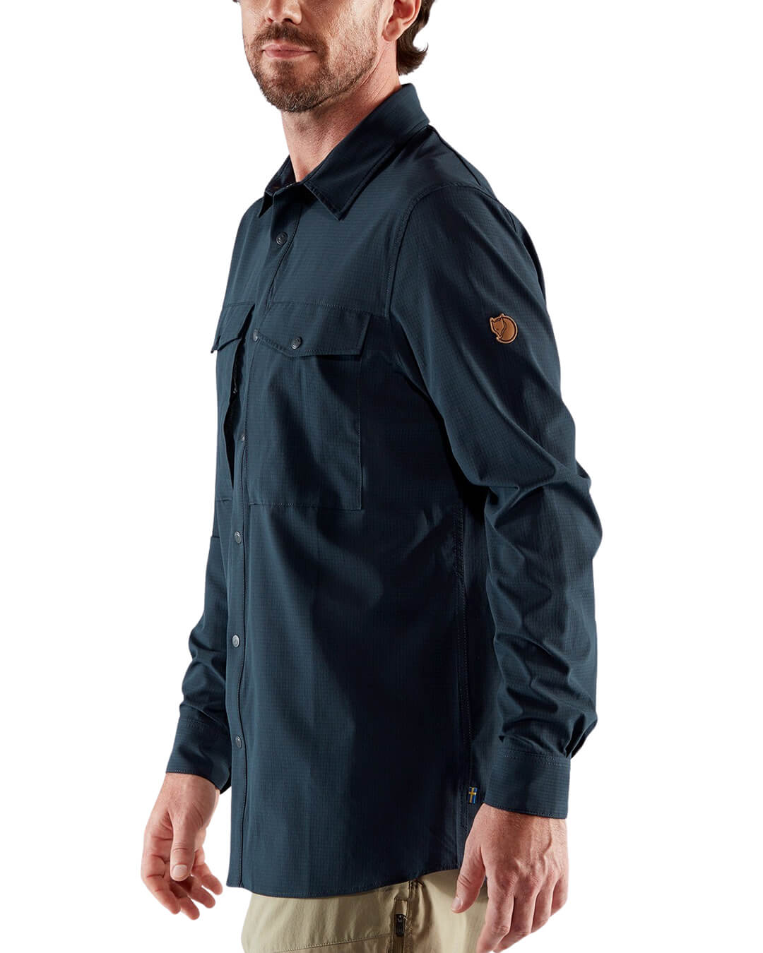 Fjallraven Shirts Fjallraven Abisko Dark Navy Trekking Shirt