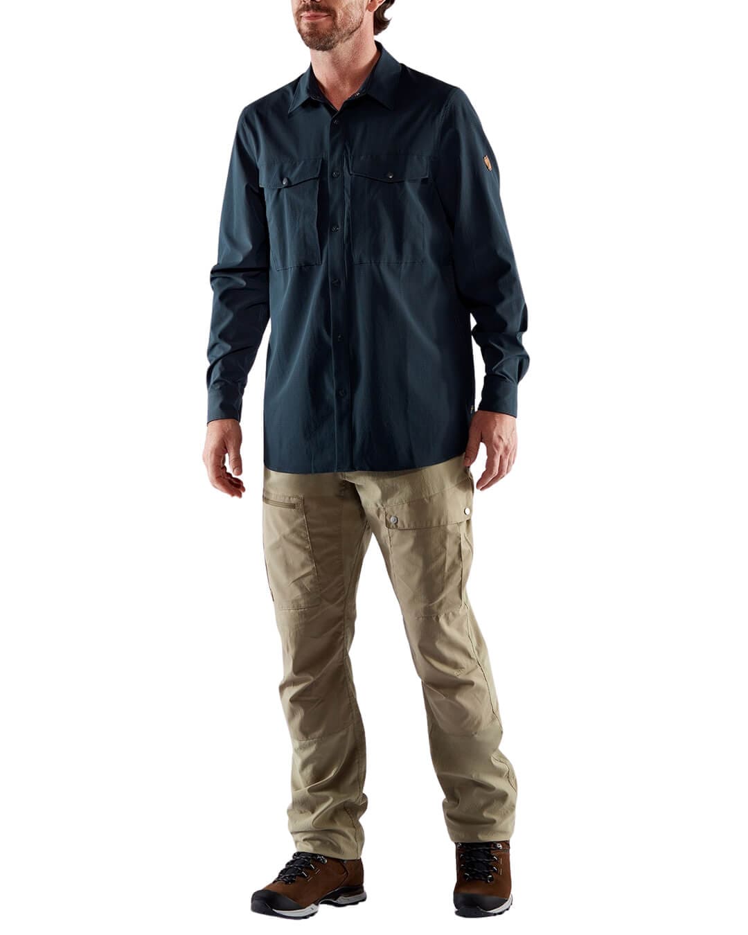 Fjallraven Shirts Fjallraven Abisko Dark Navy Trekking Shirt