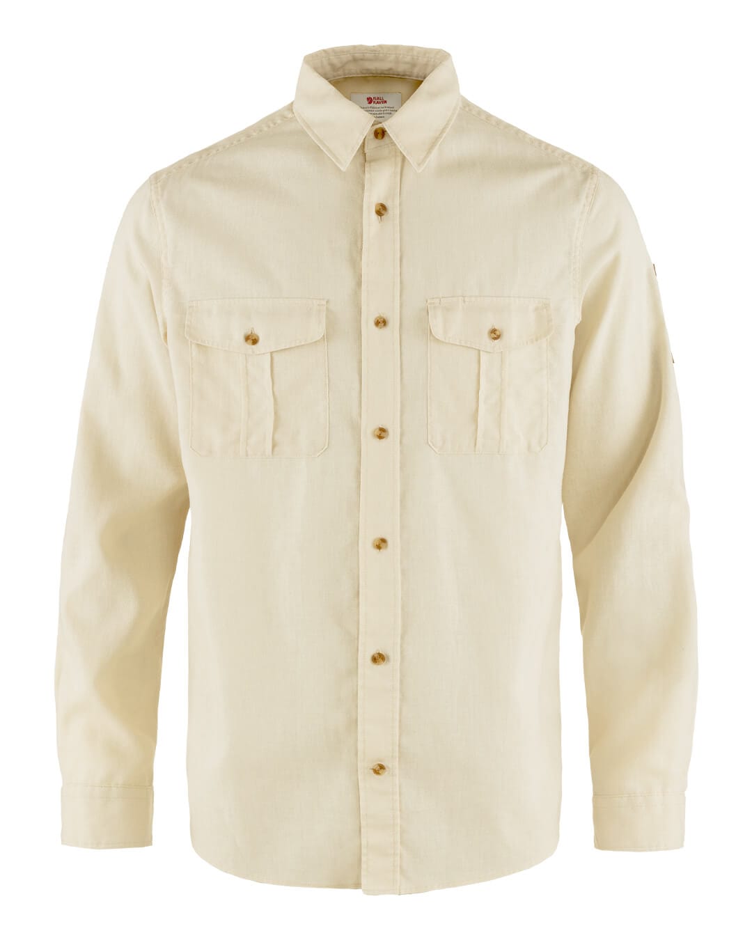 Fjallraven Shirts Fjallraven Ovik White Travel Long Sleeved Shirt