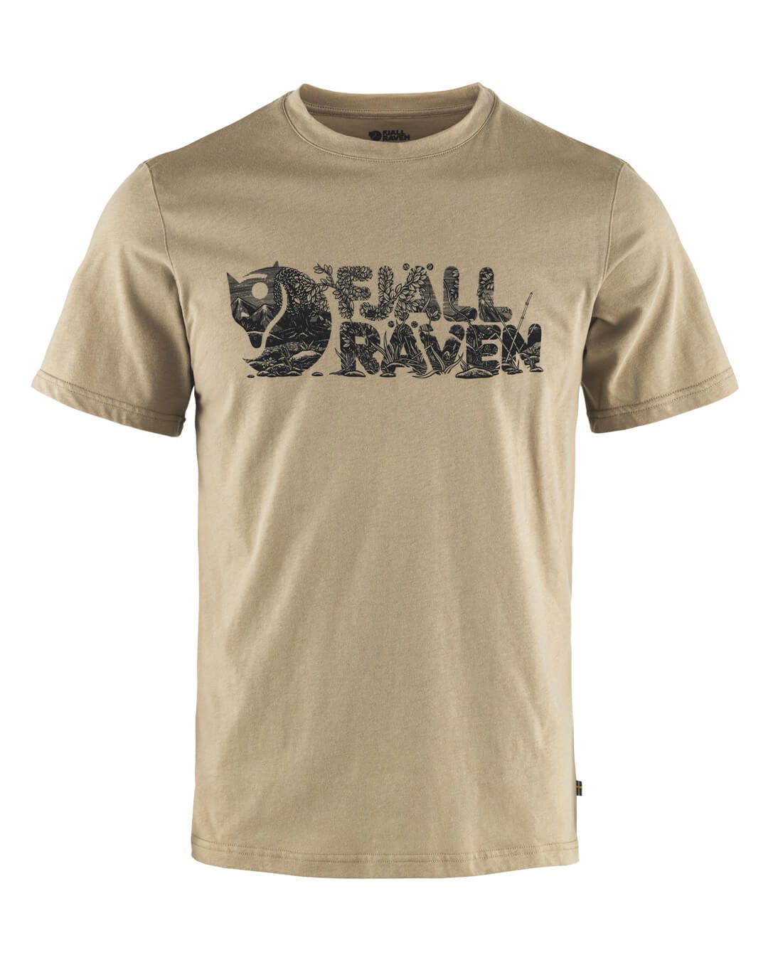 Fjallraven T-Shirts Fjallraven Lush Beige Logo T-Shirt