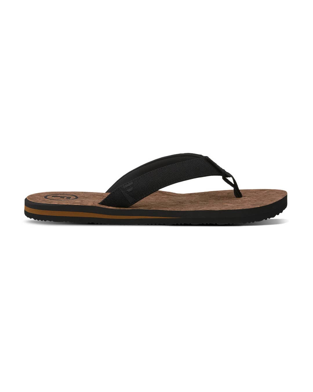 Foamlife Shoes Foamlife Mully Cork Black Flip Flops