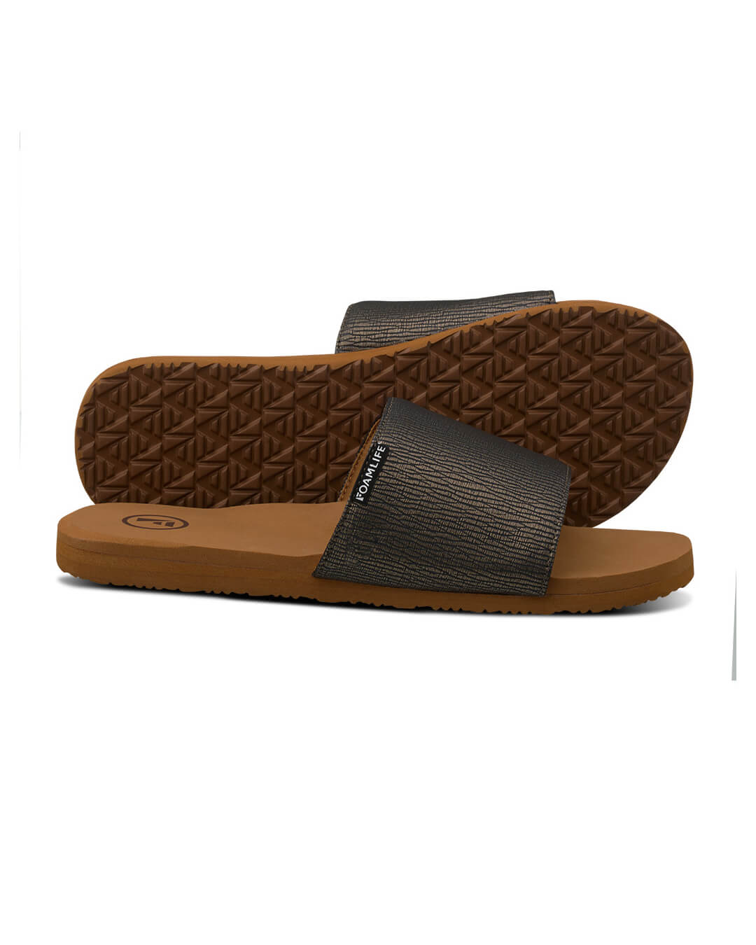 Foamlife Shoes Foamlife Seales Earth Brown Sliders