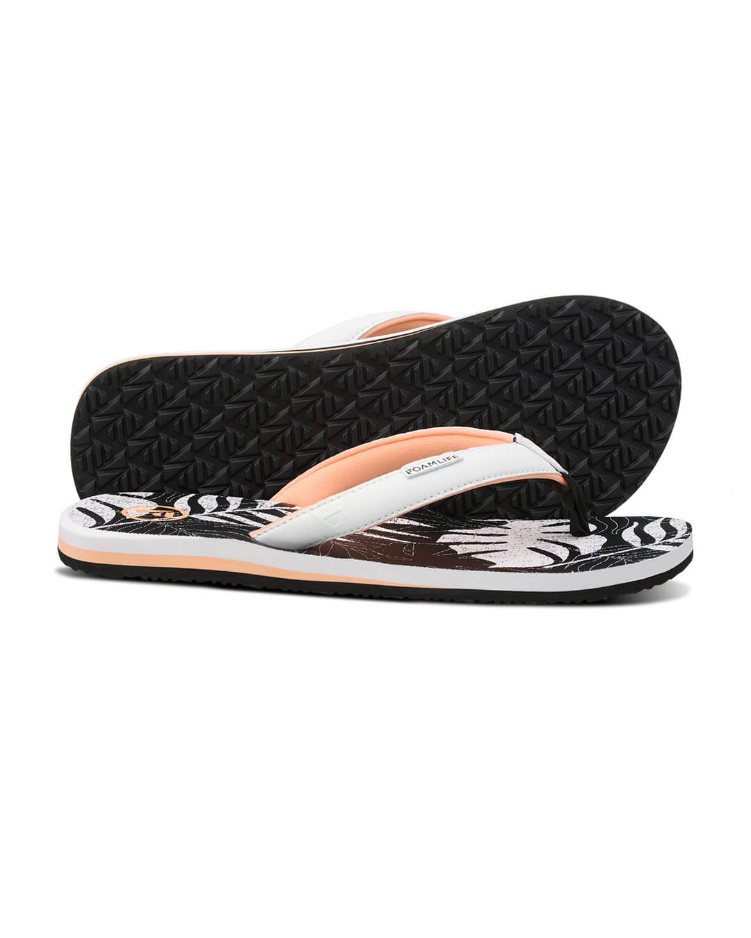 Foamlife Shoes Foamlife Zikat Black Flip Flops