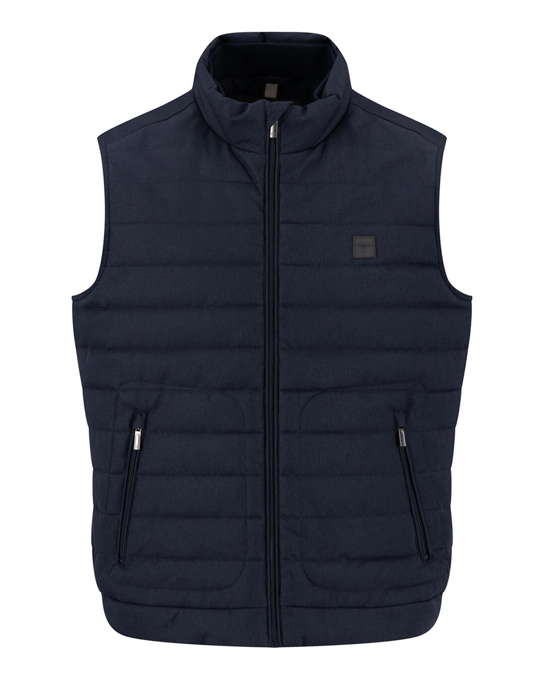 Fynch-Hatton Gilets Fynch-Hatton Navy Fynch-Hatton Melange Vest Dark Navy F688