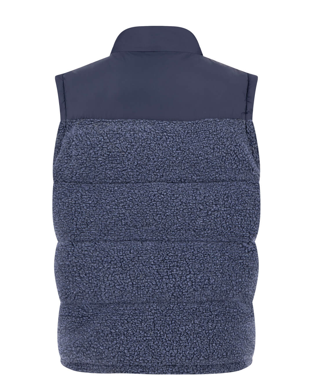 Fynch-Hatton Gilets Fynch-Hatton Navy Teddy Puffer Hybrid Vest Gilet