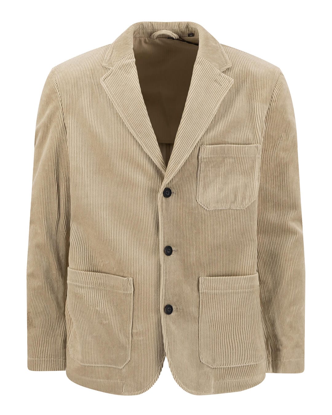 Fynch-Hatton Jackets Fynch-Hatton Beige Unconstructed Corduroy Blazer