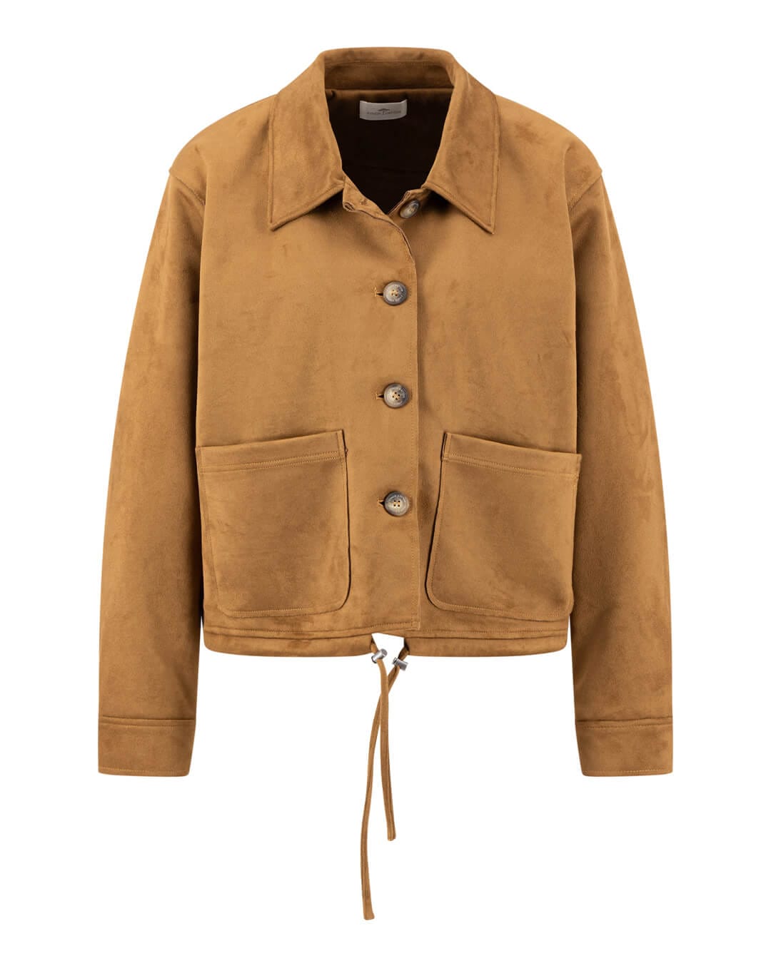Fynch-Hatton Jackets Fynch-Hatton Caramel Suede Faux Leather Jacket