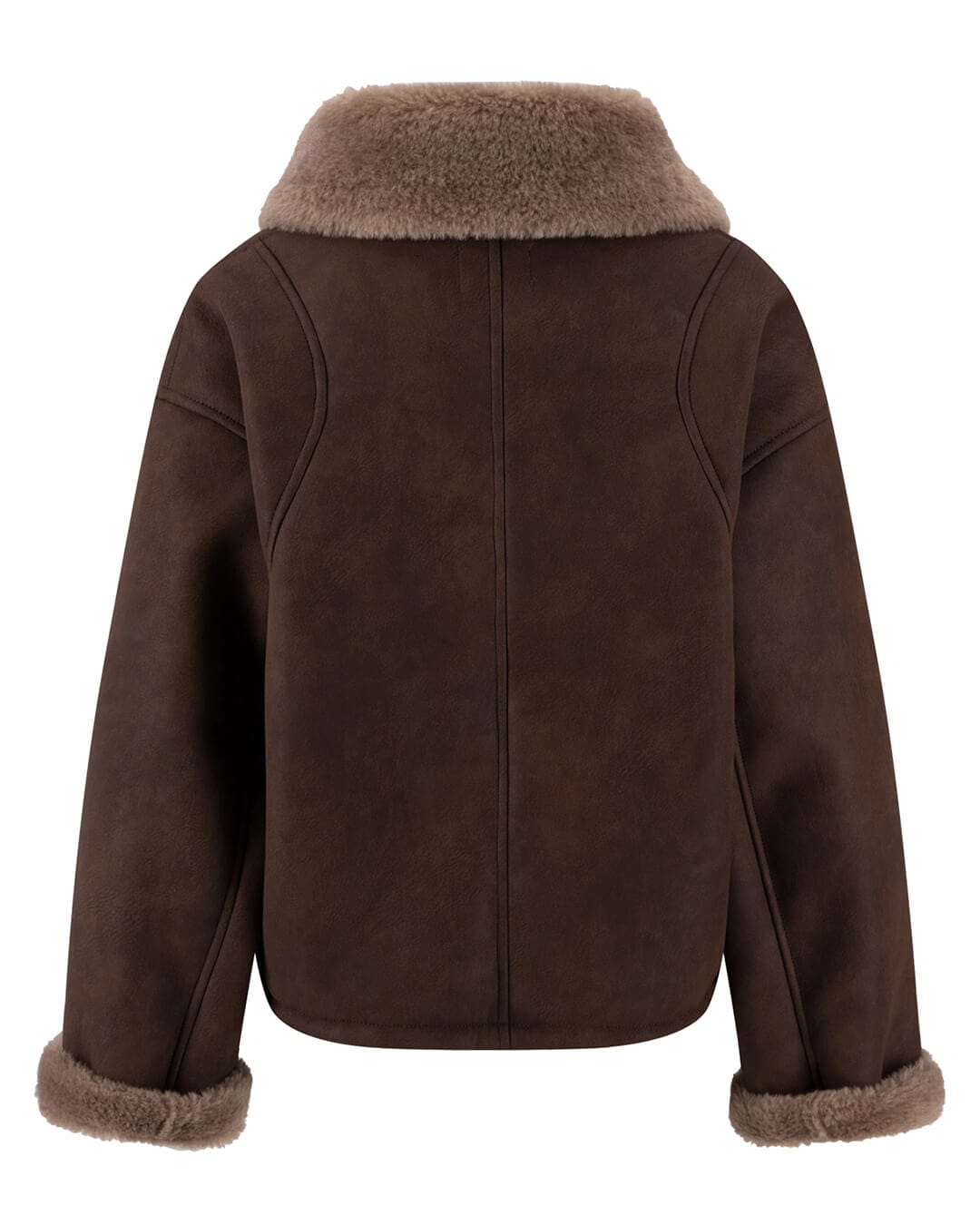 Fynch-Hatton Jackets Fynch-Hatton Espresso Brown Aviator Biker Jacket