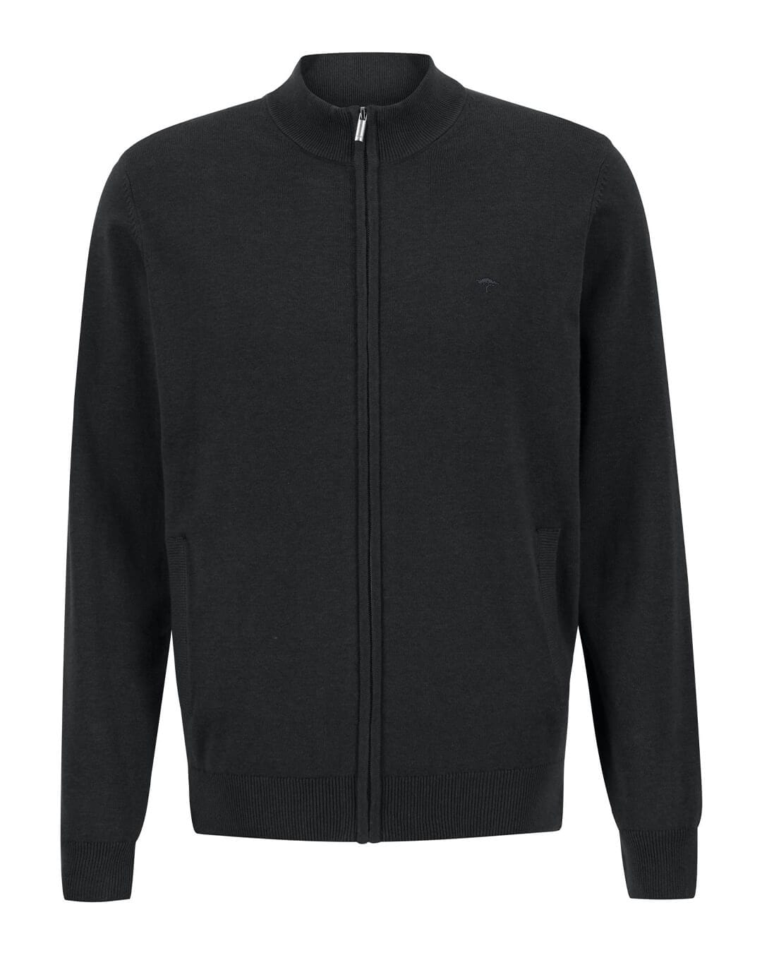 Fynch-Hatton Jumpers Fynch-Hatton Black Zip Cardigan