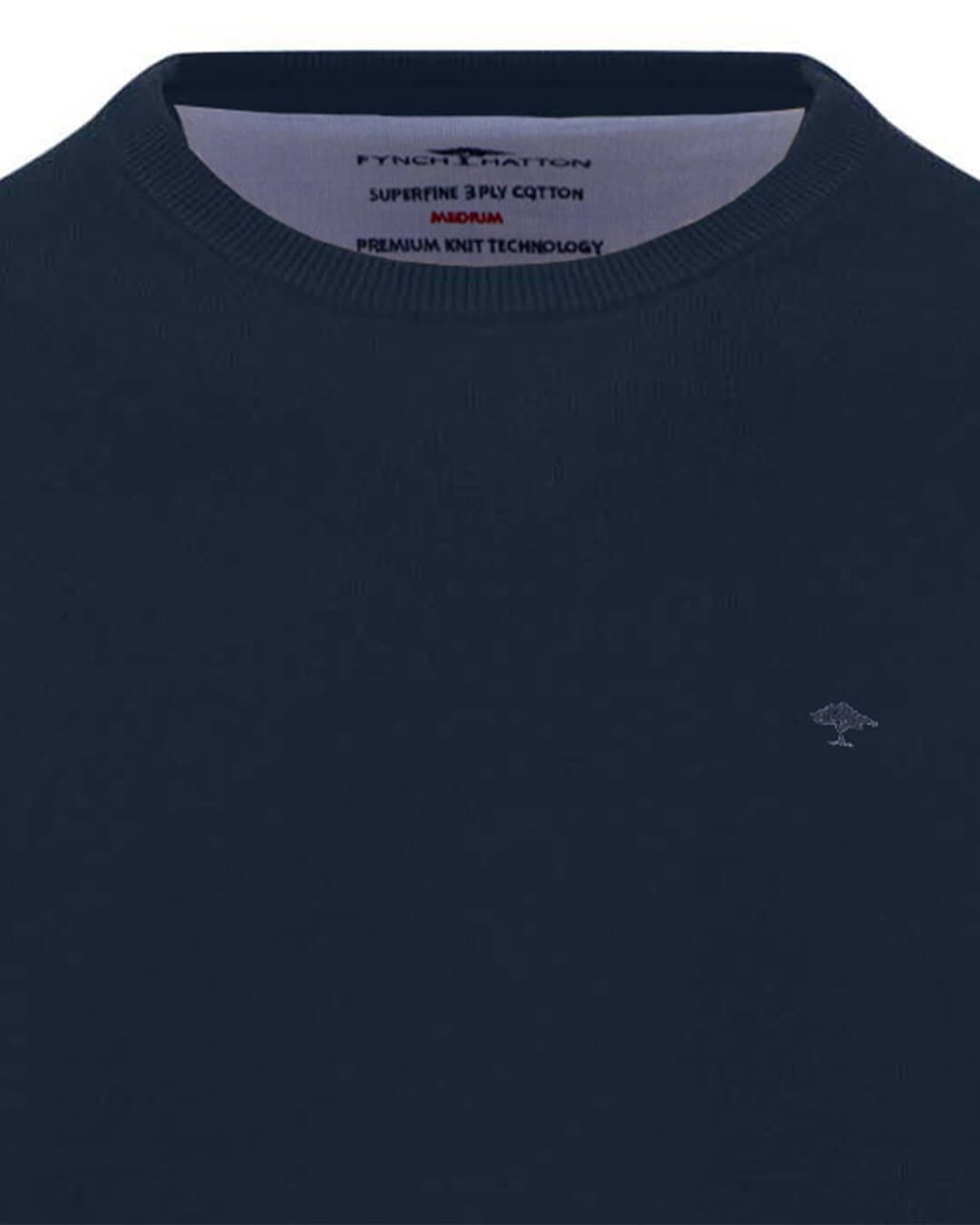 Fynch-Hatton Jumpers Fynch-Hatton Blue Fynch-Hatton Cn Superfine Ink Blue F661