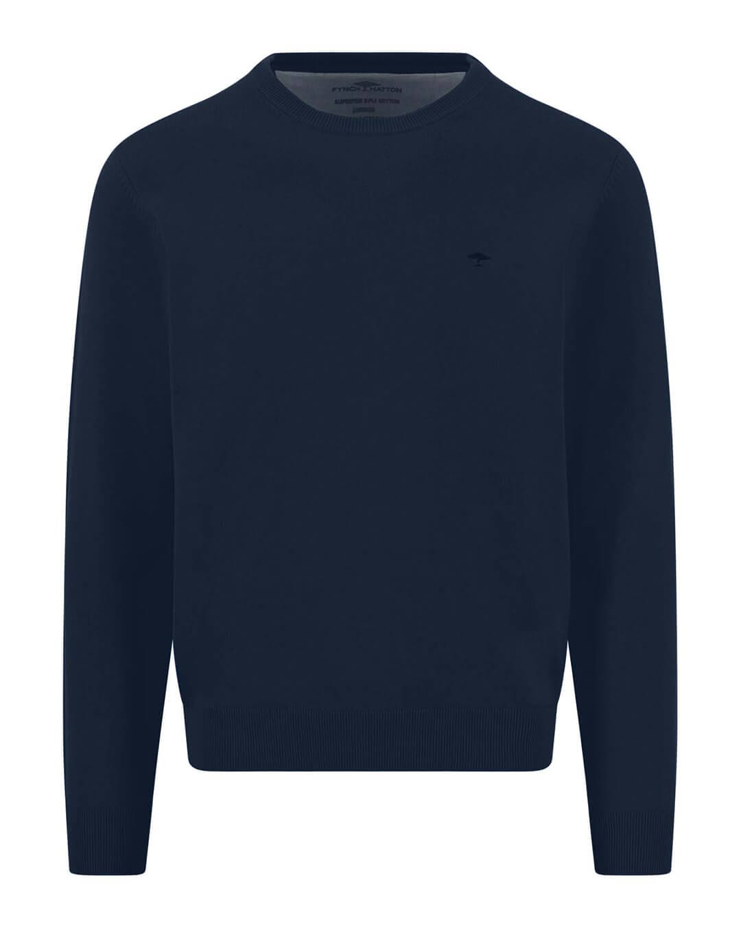 Fynch-Hatton Jumpers Fynch-Hatton Blue Fynch-Hatton Cn Superfine Ink Blue F661