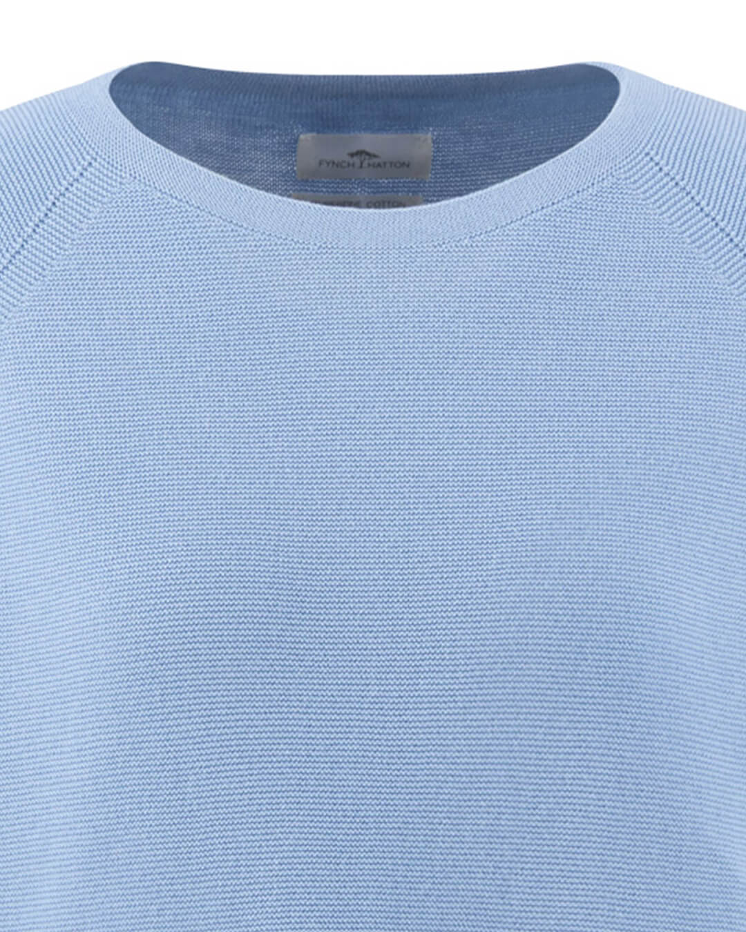 Fynch-Hatton Jumpers Fynch-Hatton Blue Fynch-Hatton Pullover Cn Fine Cotton Powder Blue F639