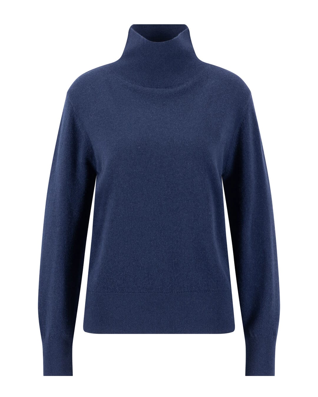 Fynch-Hatton Jumpers Fynch-Hatton Blue Fynch-Hatton Pullover Rollneck Wool Mix Galaxy Blue F694