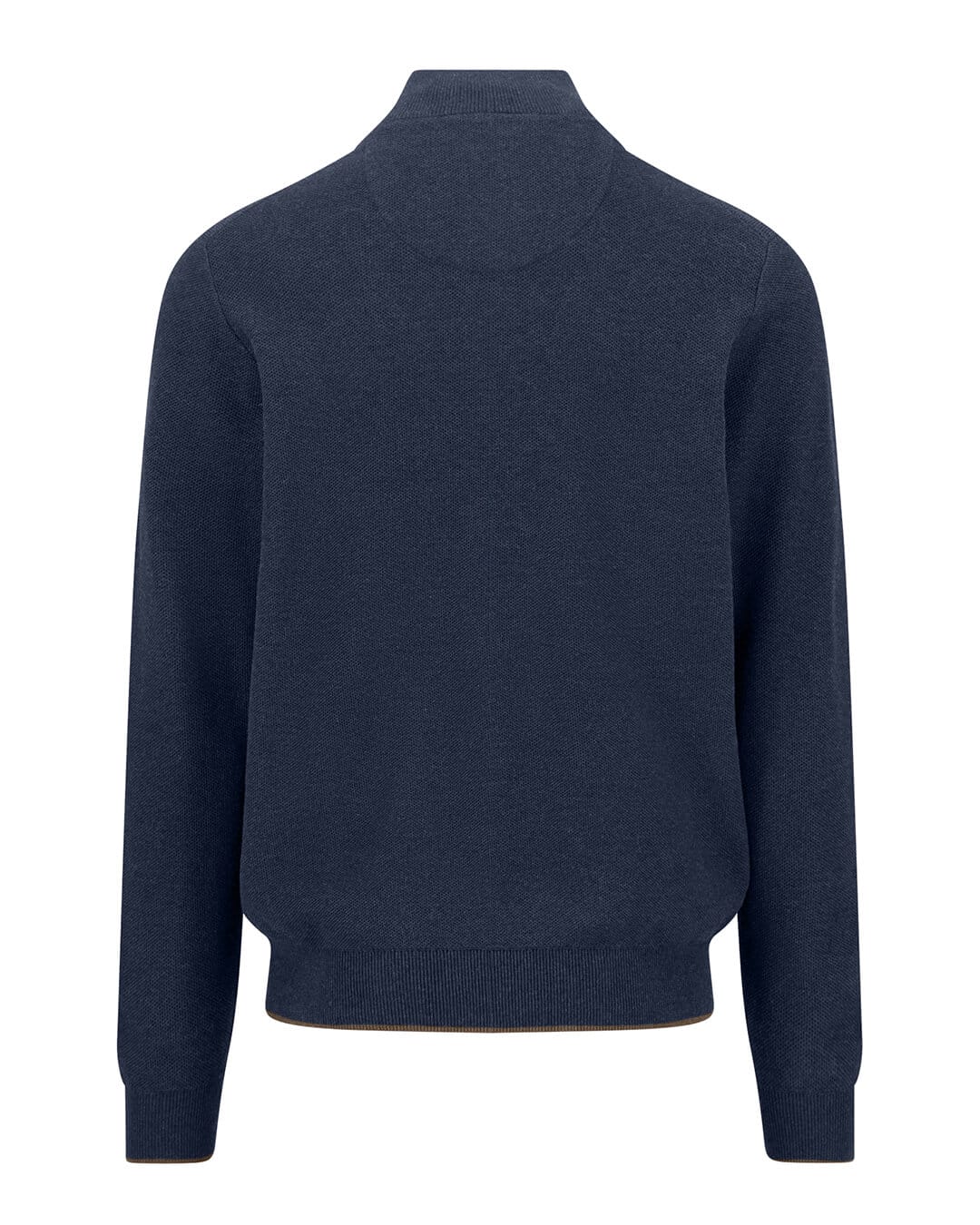Fynch-Hatton Jumpers Fynch-Hatton Blue Fynch-Hatton Troyer Button Structure Ink Blue F661