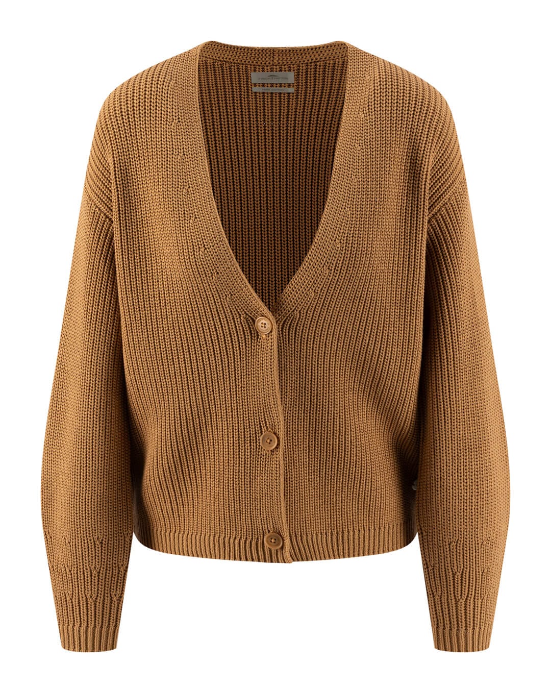 Fynch-Hatton Jumpers Fynch-Hatton Caramel Cotton Cardigan