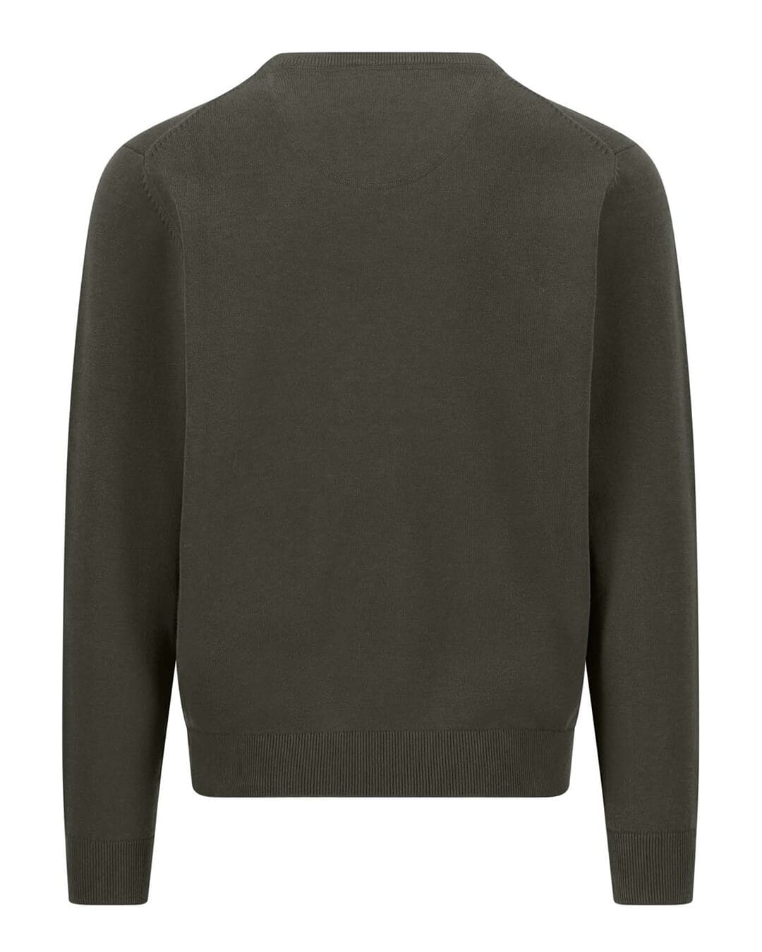 Fynch-Hatton Jumpers Fynch-Hatton Dark Green Superfine Crew Neck Jumper