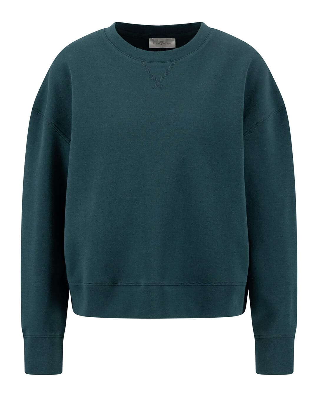 Fynch-Hatton Jumpers Fynch-Hatton Emerald Green Clean Sweatshirt